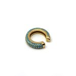ear cuff Jessie με τιρκουάζ κρύσταλλα