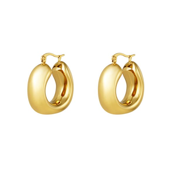 Σκουλαρίκια Rachel - ανοξείδωτο ατσάλι σε χρυσό χρώμα | ShopShop.gr