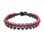 Διώνη χειροποίητο δερμάτινο βραχιόλι - Image 3