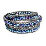 Άλκηστις χειροποίητο δερμάτινο wrap βραχιόλι - Image 4