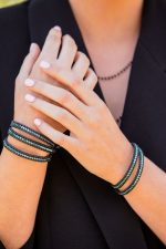 Νεφέλη χειροποίητο δερμάτινο wrap βραχιόλι αιματίτη - Image 8