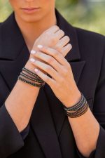 Αλκυόνη χειροποίητο δερμάτινο wrap βραχιόλι αιματίτη - Image 7